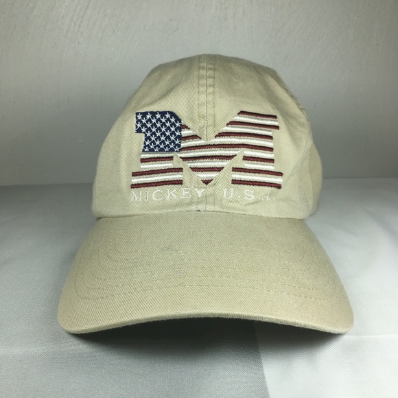 Mickey U.S.A. Hat Disneyland Resort Adjustable Cap - Picture 1 of 5